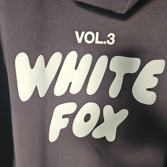 White Fox Dark Grey Hoodie - Picture 4 of 4